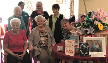 Marie Toombs, 92-year-old volunteer, has retired after 14 yearsâ€™ service at a Teesside care home.